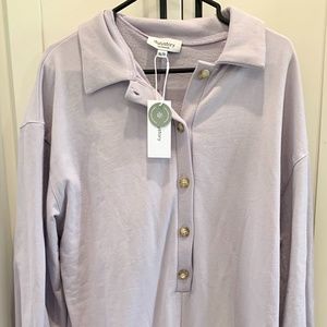 Lilac Cotton Romper - New With Tags